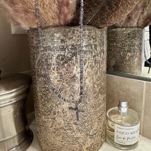 Mignon Faget 16” gemstone cross necklace